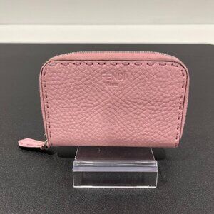 Fendi Selleria Mini Zii=p-Around Wallet Baby Pink (JB1428)